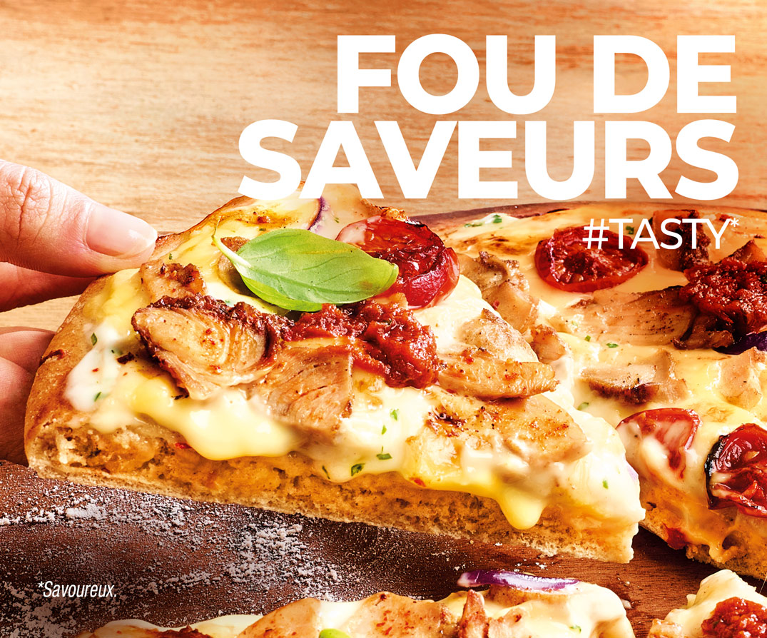 Découvrez notre sélection exclusive de plats savoureux : pizzas, nuggets, aiguillettes de poulet, frites, chicken wings et fish and chips