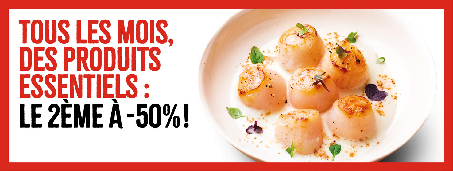 Profitez des Essentiels : le 2ème à -50% !        