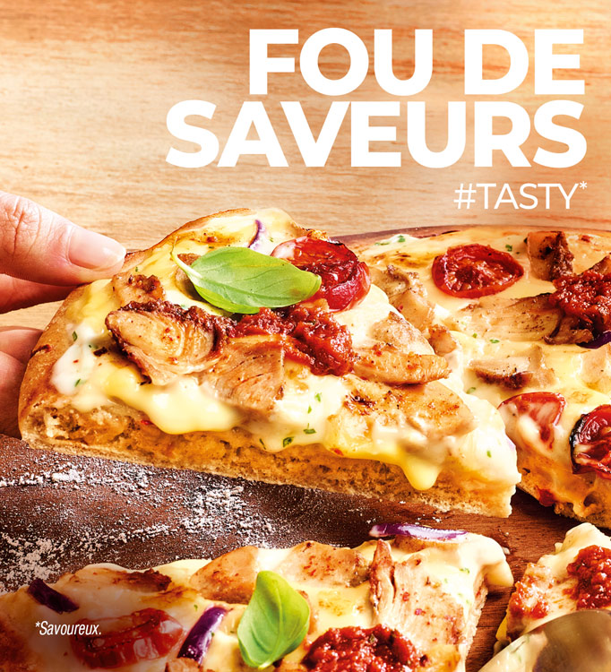 Découvrez notre sélection exclusive de plats savoureux : pizzas, nuggets, aiguillettes de poulet, frites, chicken wings et fish and chips