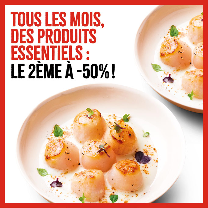 Profitez des Essentiels : le 2ème à -50% !        