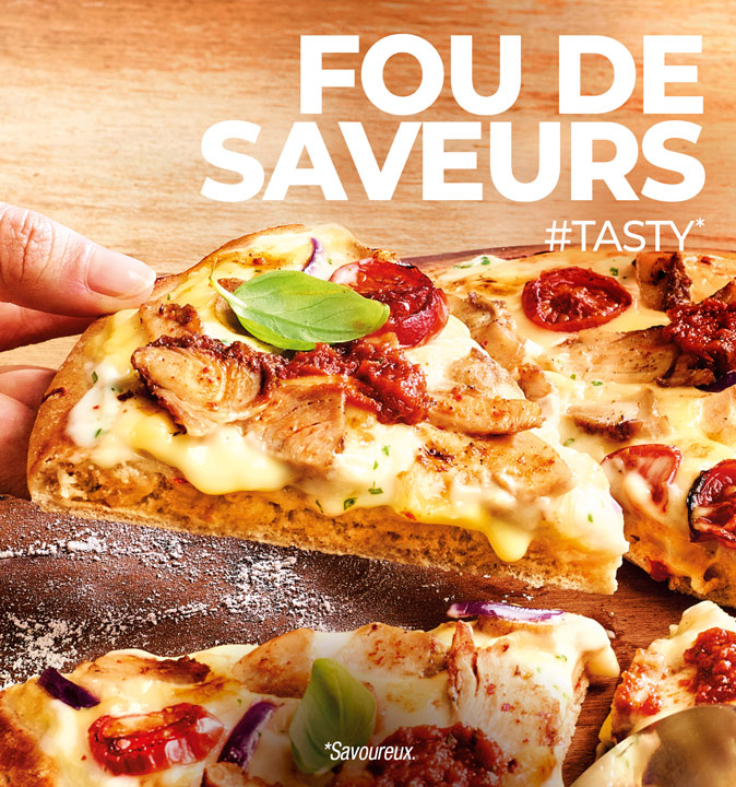Découvrez notre sélection exclusive de plats savoureux : pizzas, nuggets, aiguillettes de poulet, frites, chicken wings et fish and chips