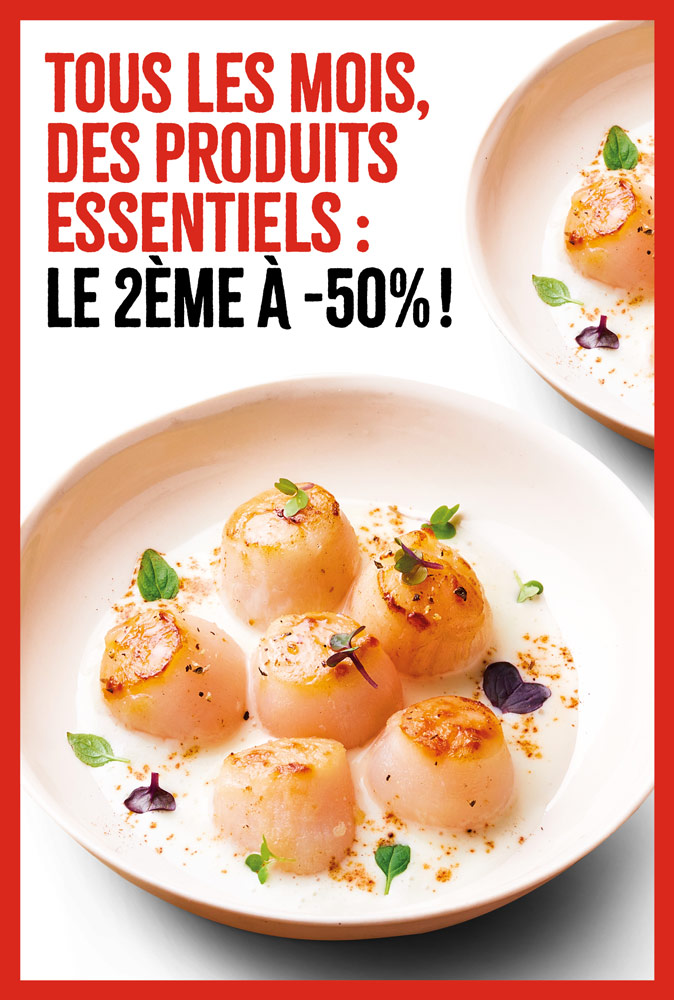 Profitez des Essentiels : le 2ème à -50% !        