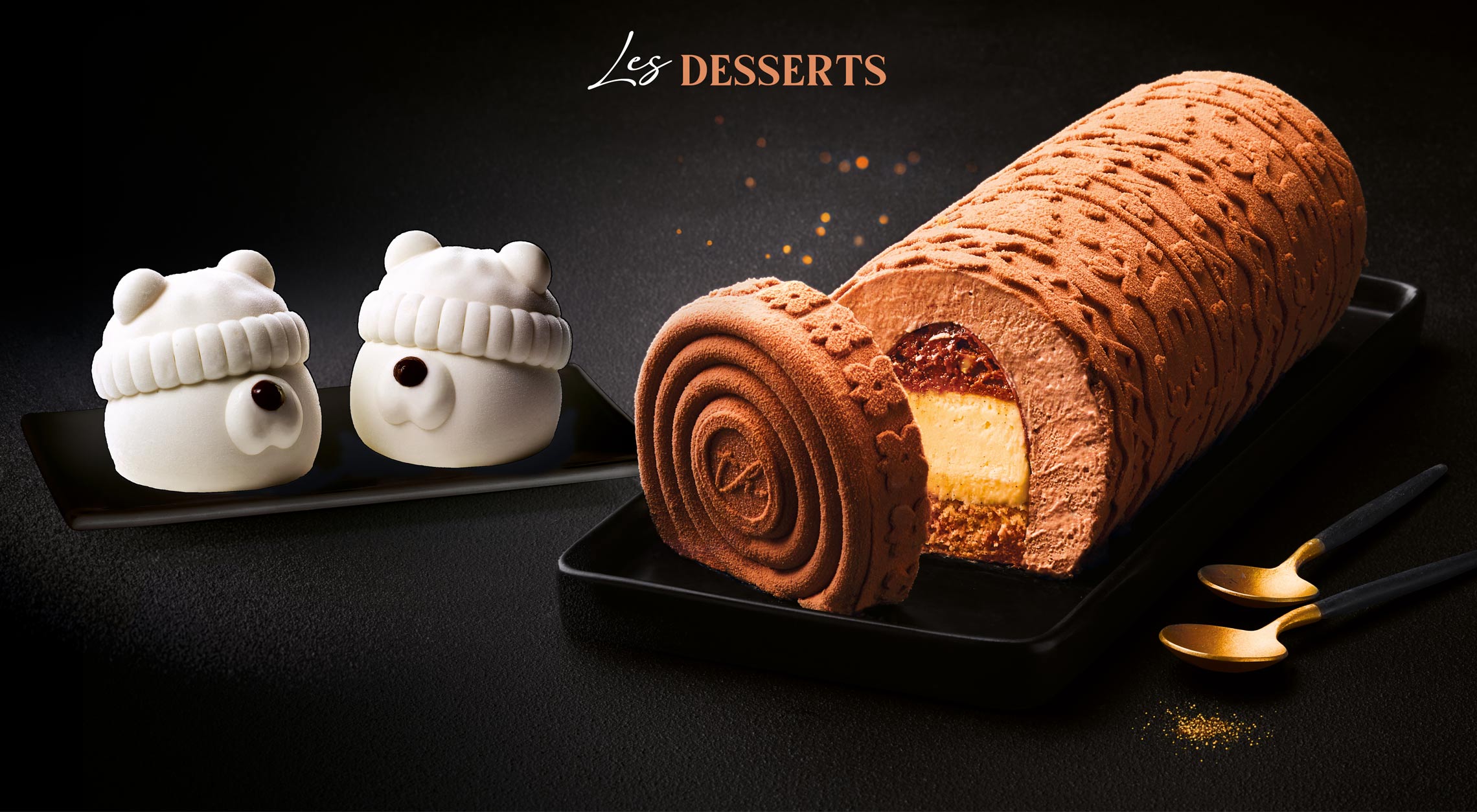 Retrouvez les desserts imaginés par la Maison Thiriet pour célébrer Noël