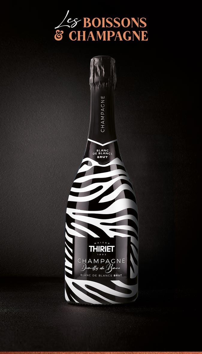 Retrouvez les vins, bières et champagne de la Maison Thiriet pour célébrer Noël
