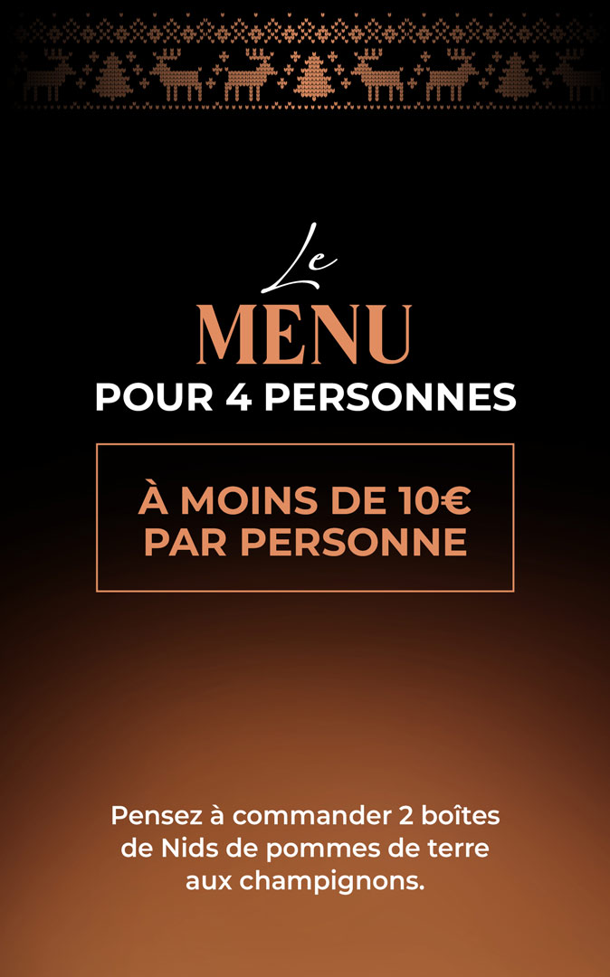 Menu moins 10€