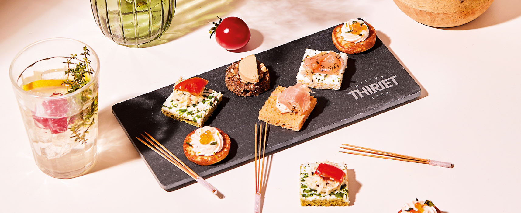 La planche apéro en ardoise de la Maison Thiriet en cadeau.