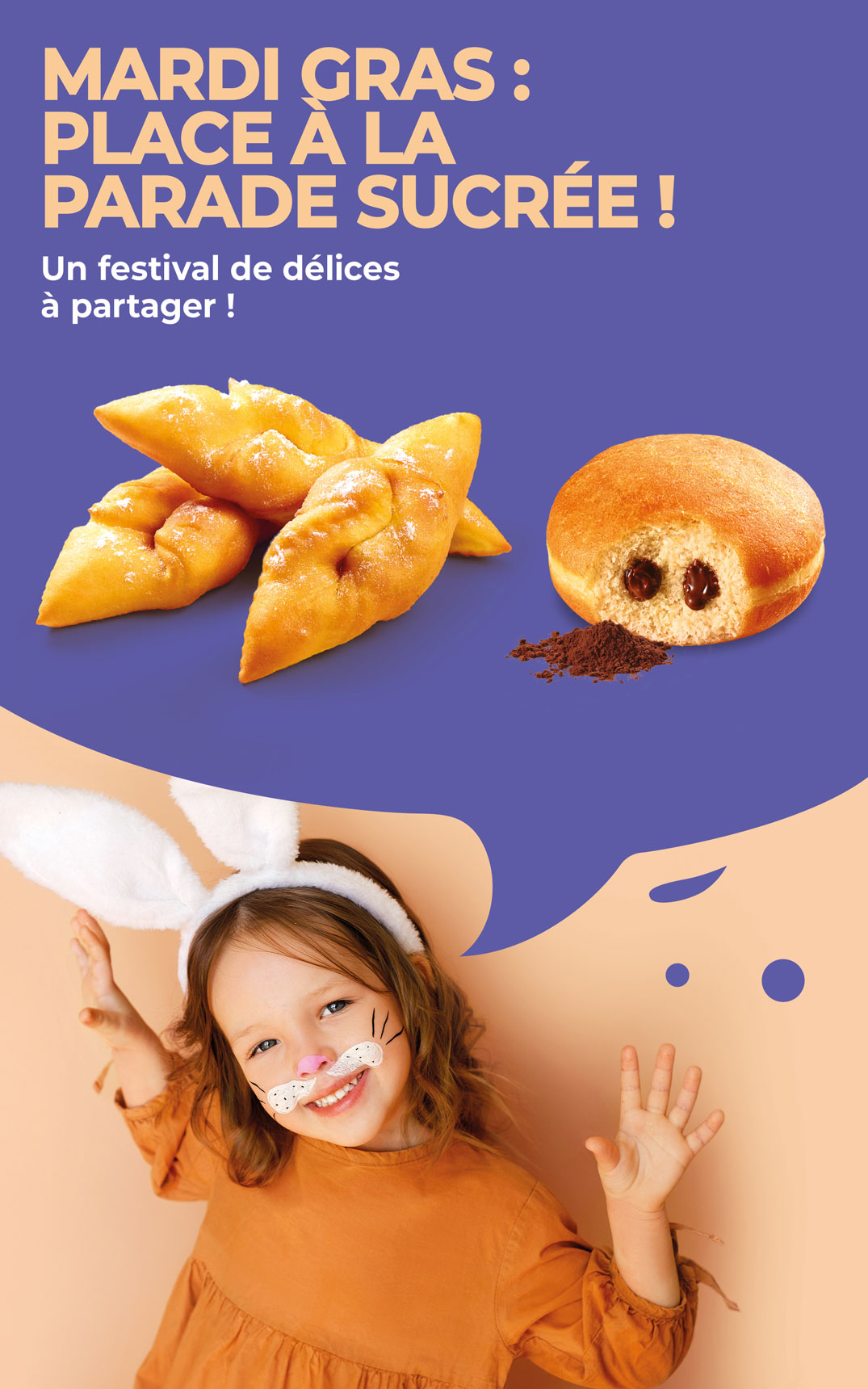 Mardi Gras sera magique avec notre sélection de délices sucrés parfaits pour ravir les petits et grands enfants !