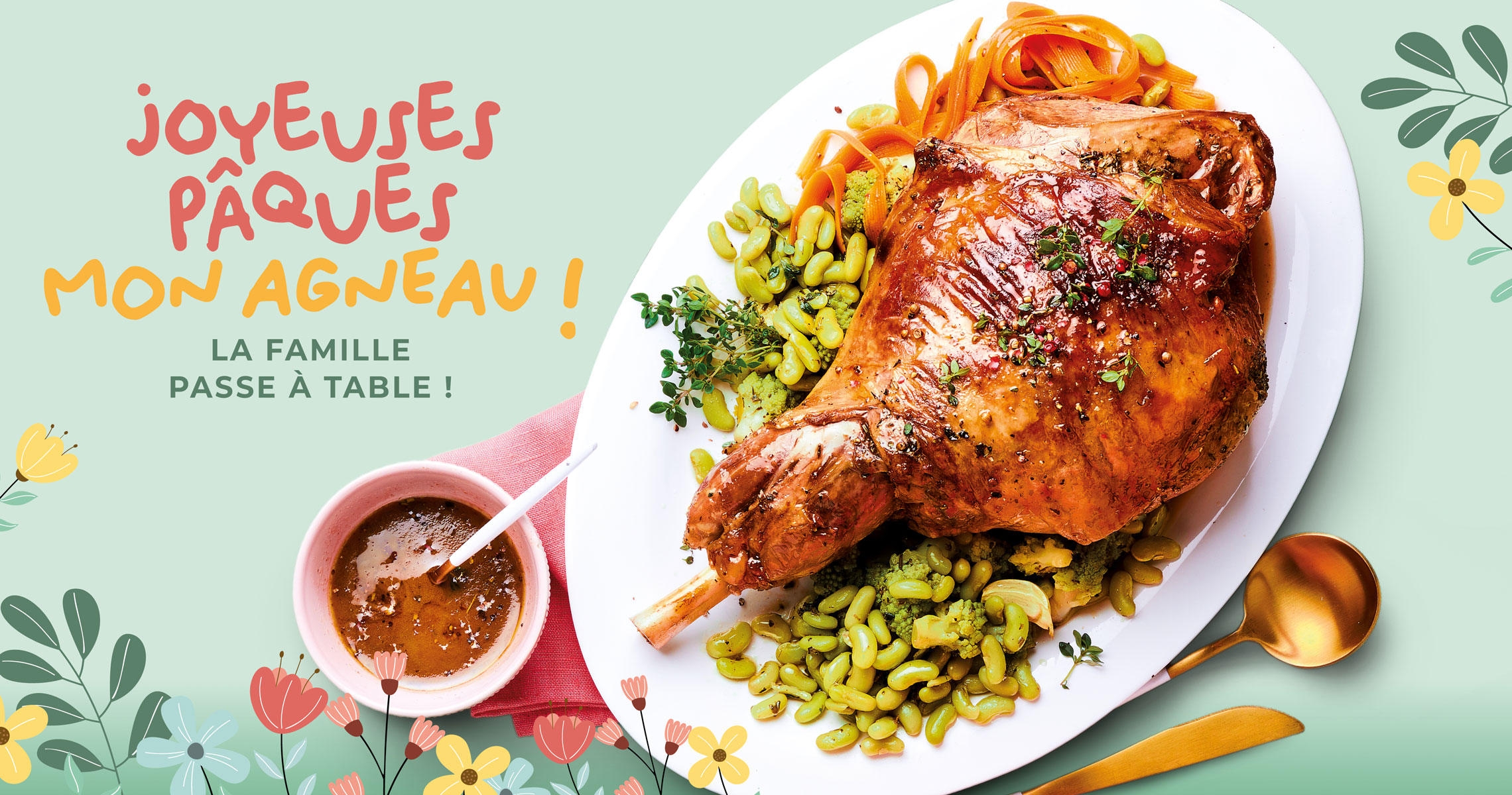 Pour Pâques, découvrez notre sélection gourmande d'apéritifs, d'entrées et de plats à partager en famille