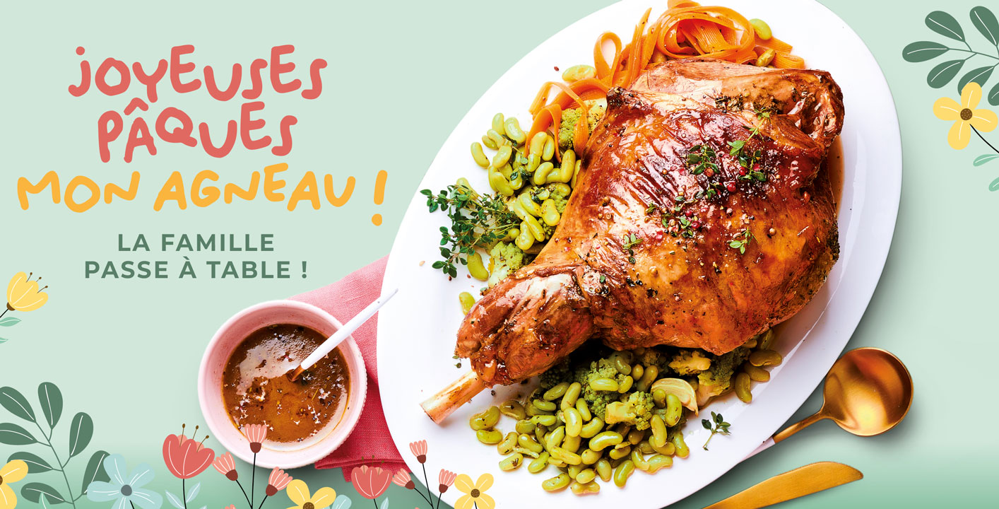 Pour Pâques, découvrez notre sélection gourmande d'apéritifs, d'entrées et de plats à partager en famille