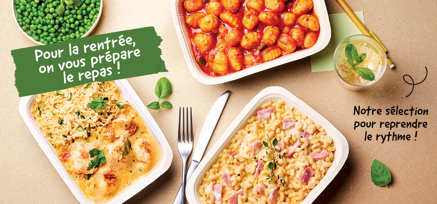 Pour la rentrée, reprenez le rythme avec notre sélection de plats pratiques et savoureux : lasagnes, gnocchis, tartines, poissons, légumes