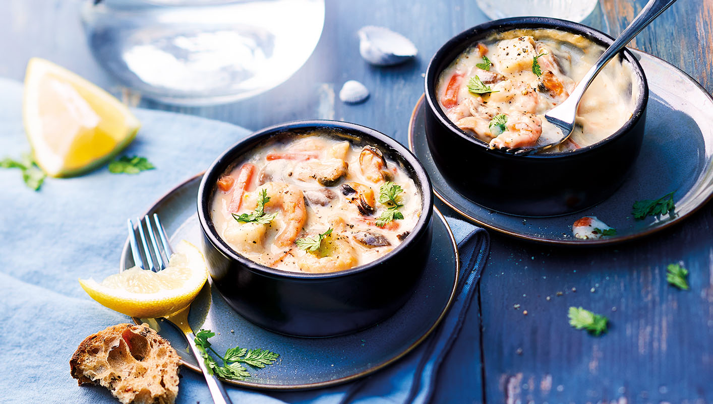 2 Cassolettes aux fruits de mer, sauce au Sancerre surgelé, gamme