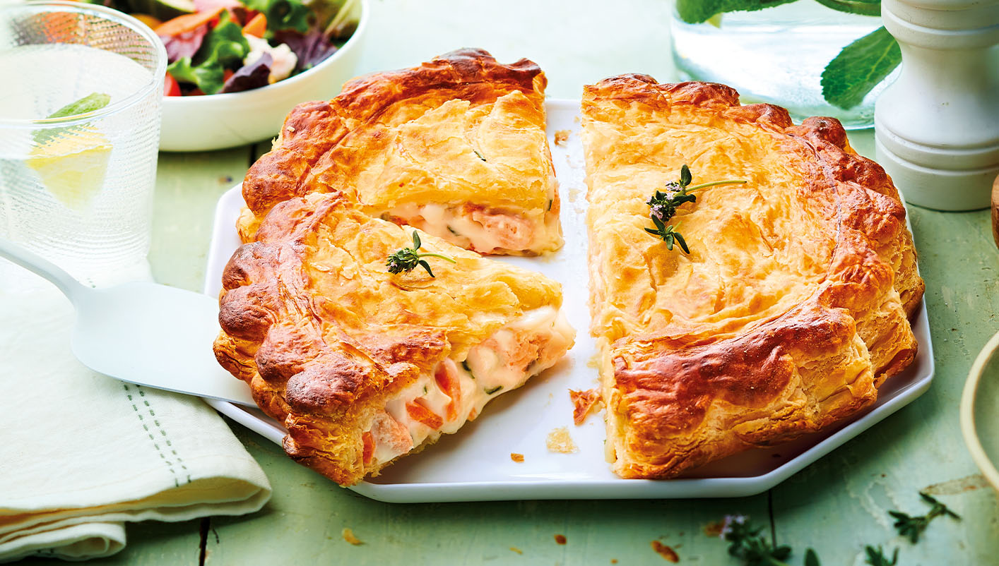 Tourte Saumon/petits Légumes Surgelé, Gamme Feuilletés, Crêpes ...