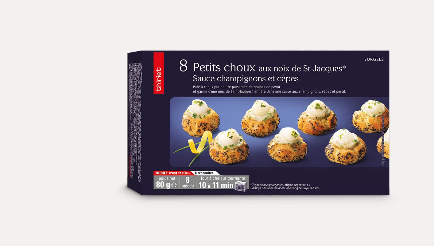 8 Petits choux aux noix de St-Jacques