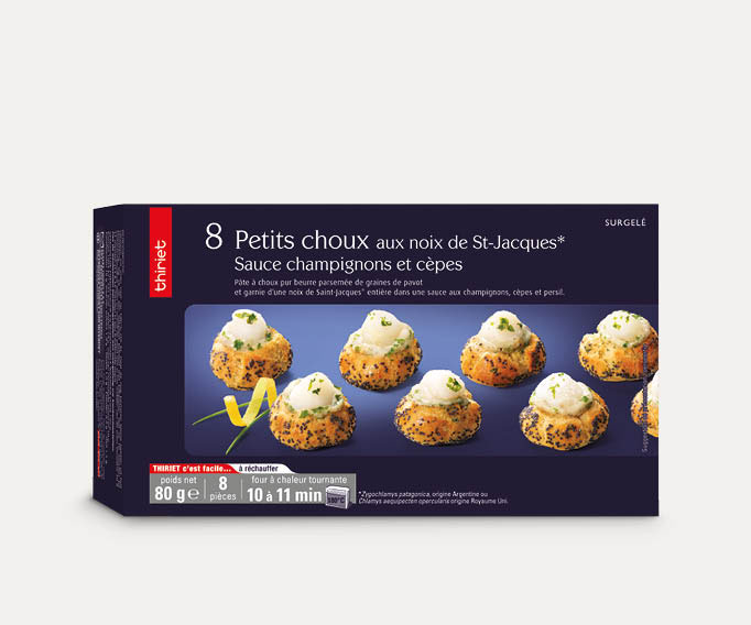 8 Petits choux aux noix de St-Jacques