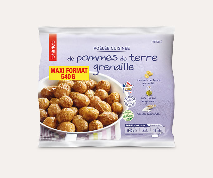 Poêlée de p. de terre grenaille - Maxi format - 540 g