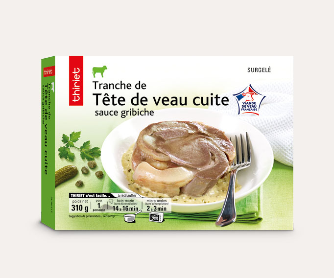 1 Tranche de tête de veau et sa sauce gribiche