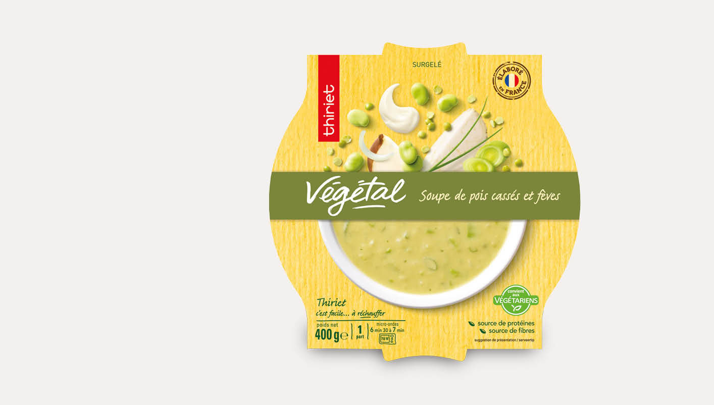 Soupe de pois cassés et fèves