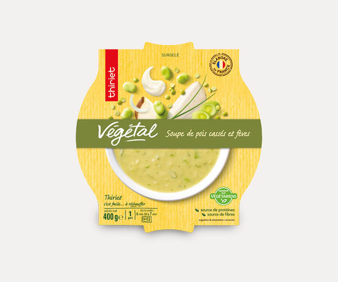 Soupe de pois cassés et fèves