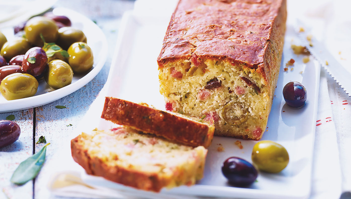 Cake apéritif jambon/olives