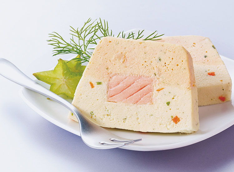 4 Tranches de terrine au saumon surgelé, gamme Entrées Traiteur sur Thiriet