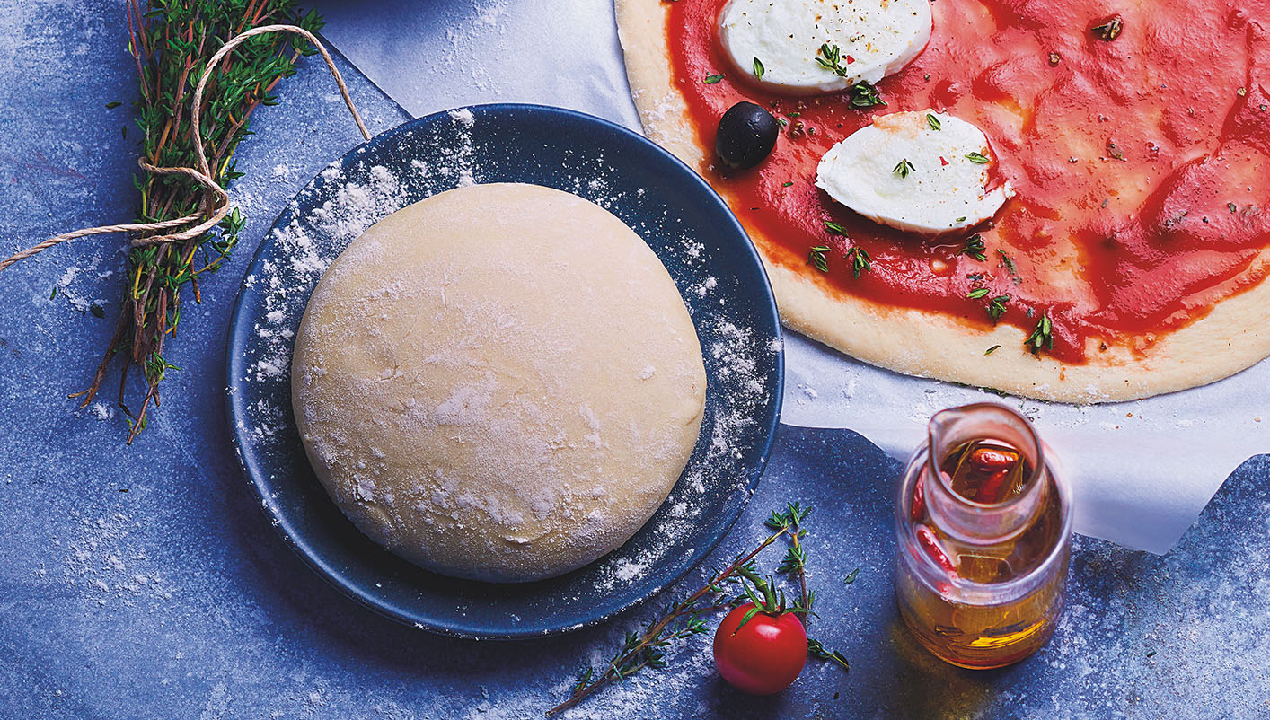 2 Boules de pâte à pizza à l'huile d'olive