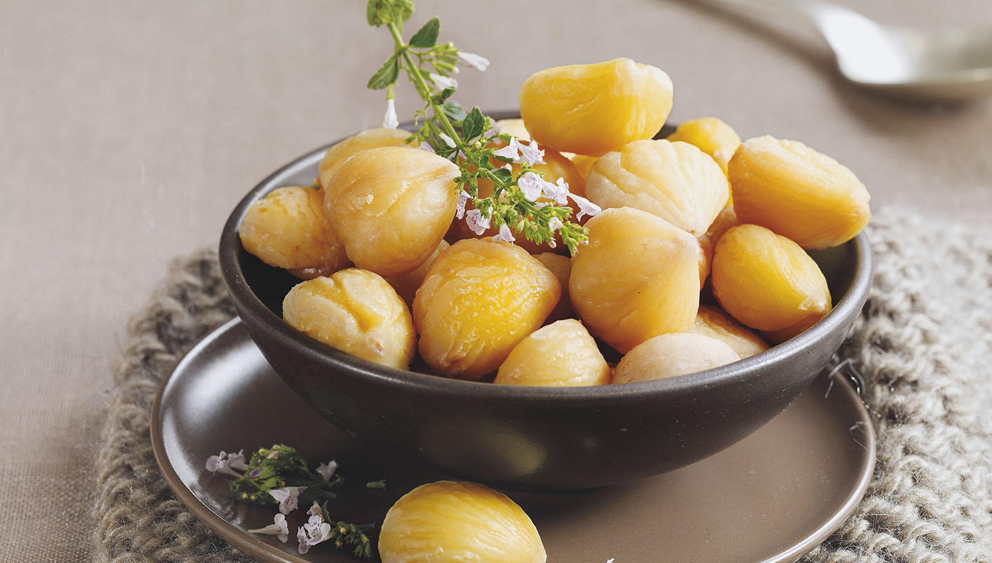 Marrons entiers pelés