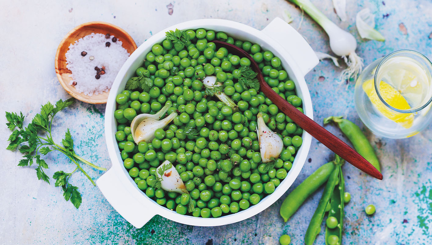 Petits pois précuits vapeur