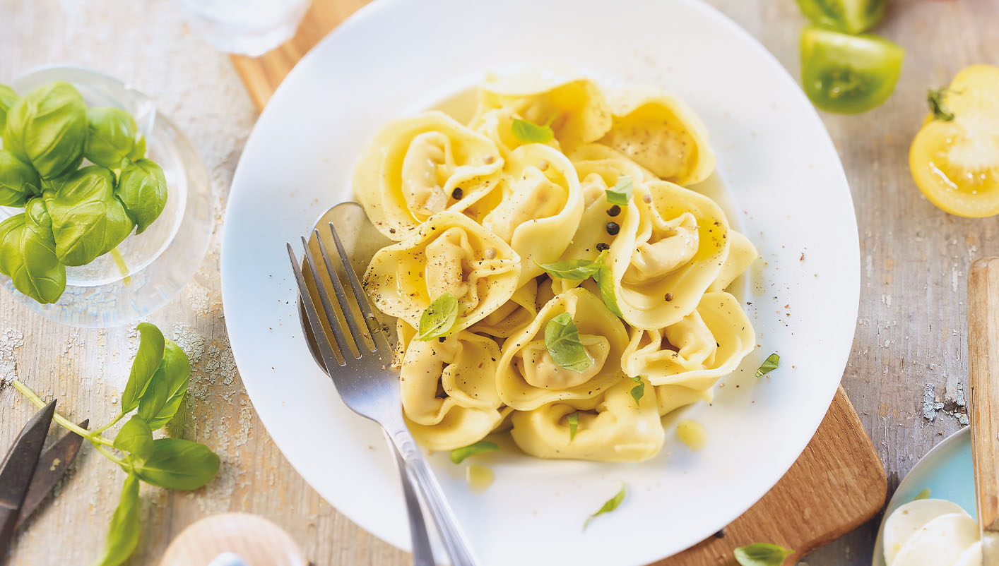 Tortellini tomate/mozzarella biologiques Maison Thiriet, vos surgelés