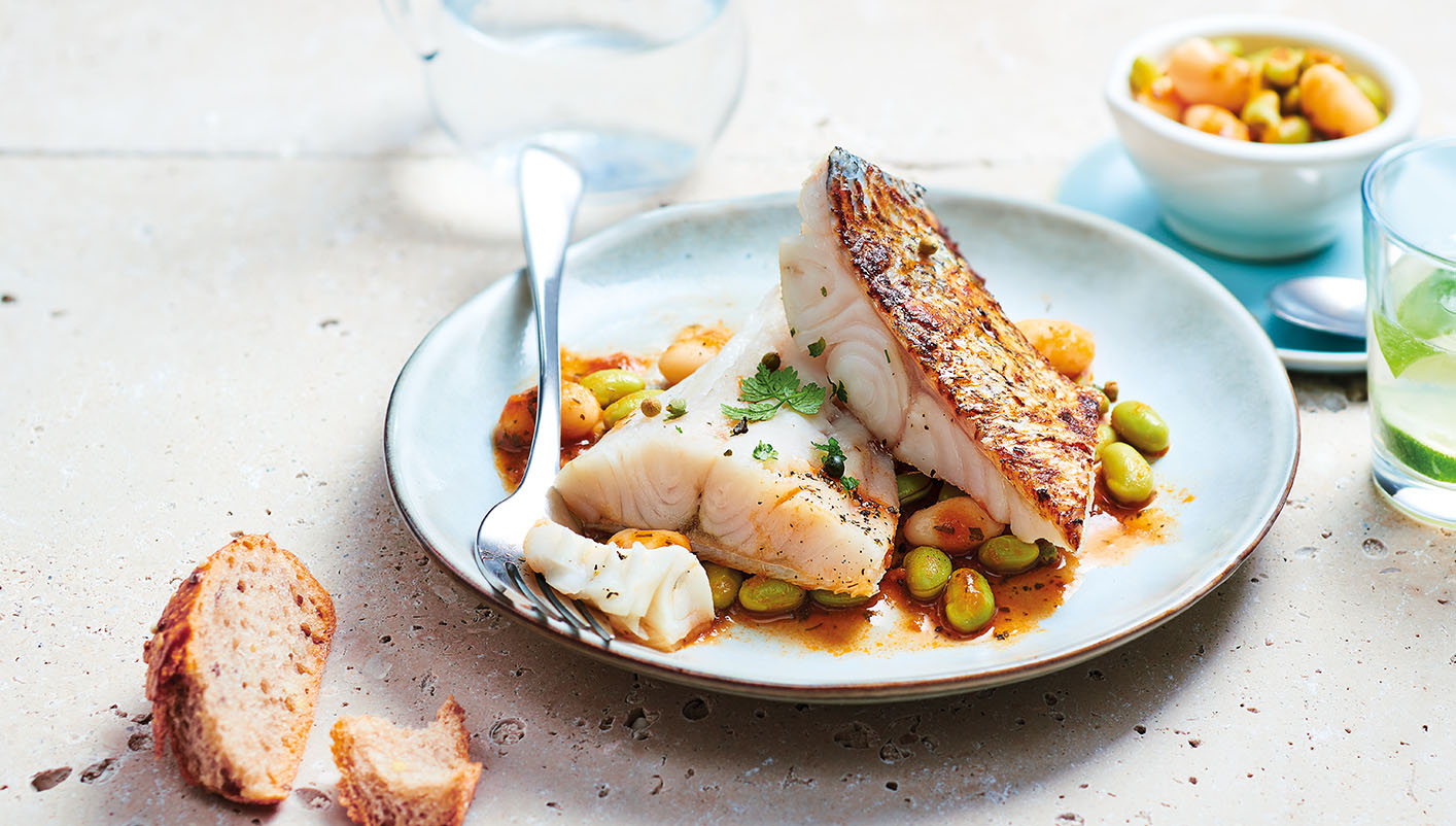 Filets de sandre coupés en portions