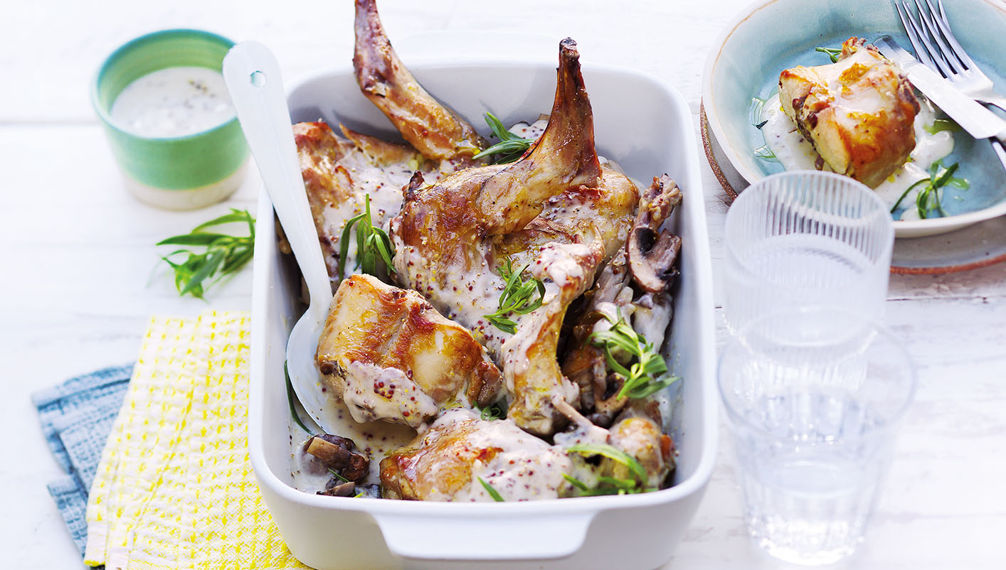 Lapin entier découpé