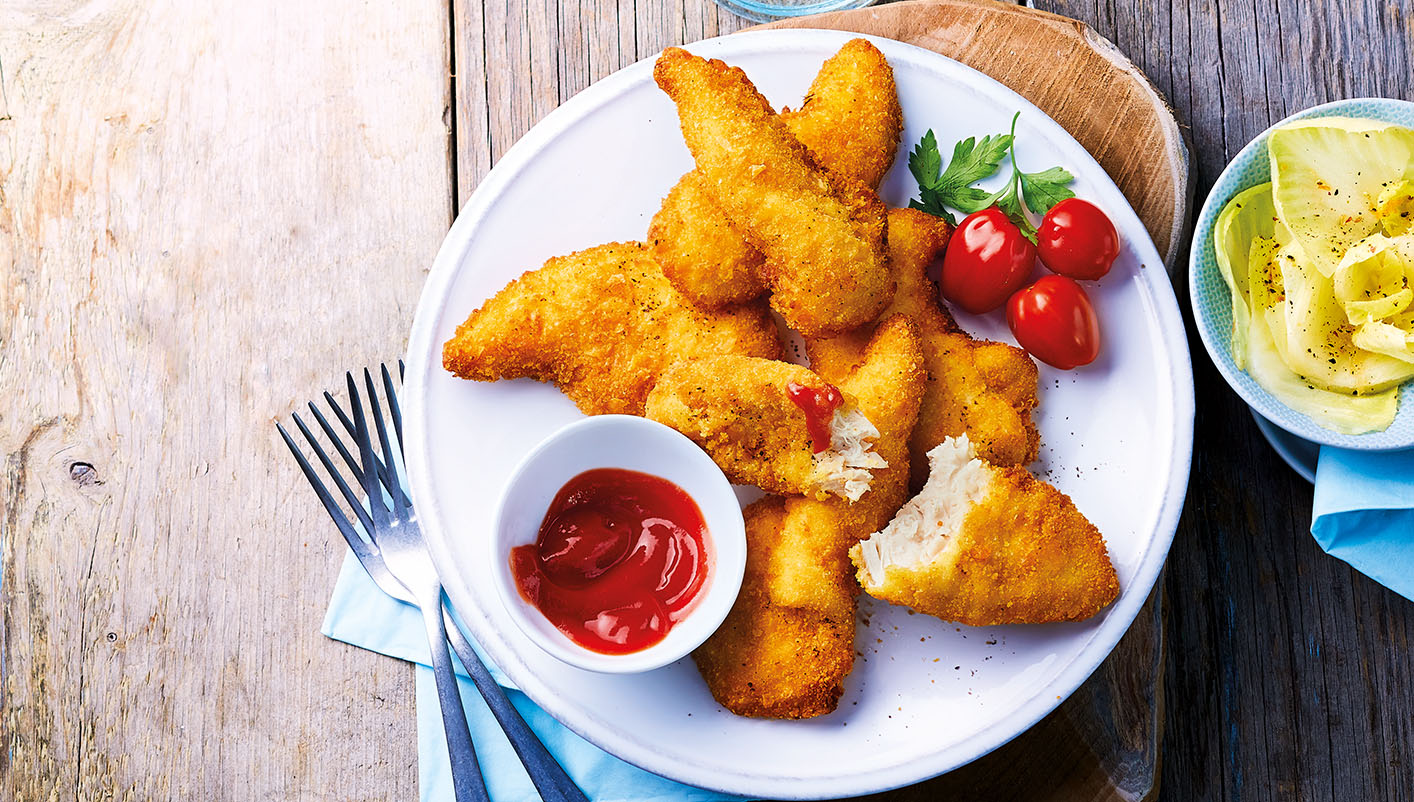 Aiguillettes de poulet panées