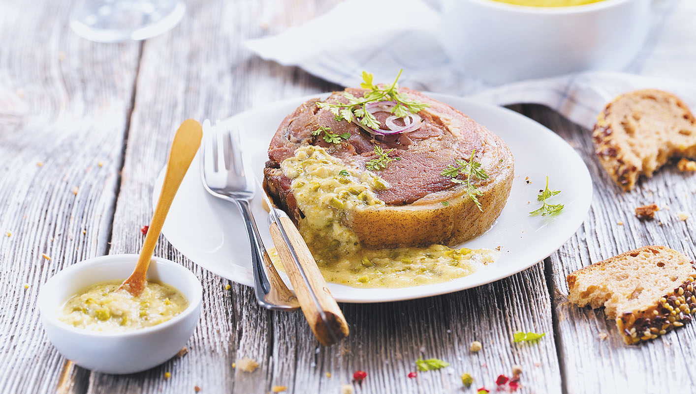1 Tranche de tête de veau et sa sauce gribiche