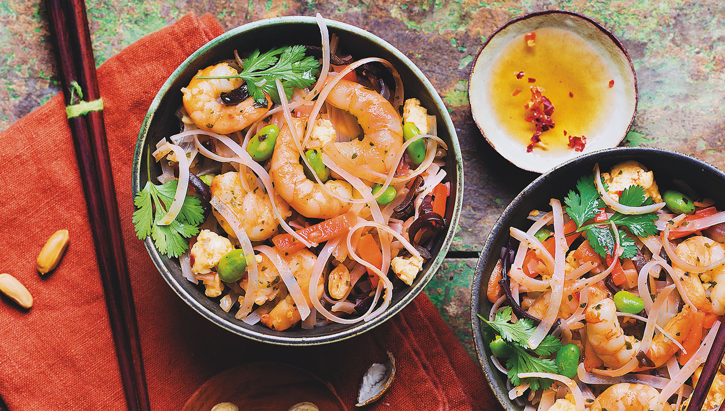 Pad thaï aux crevettes