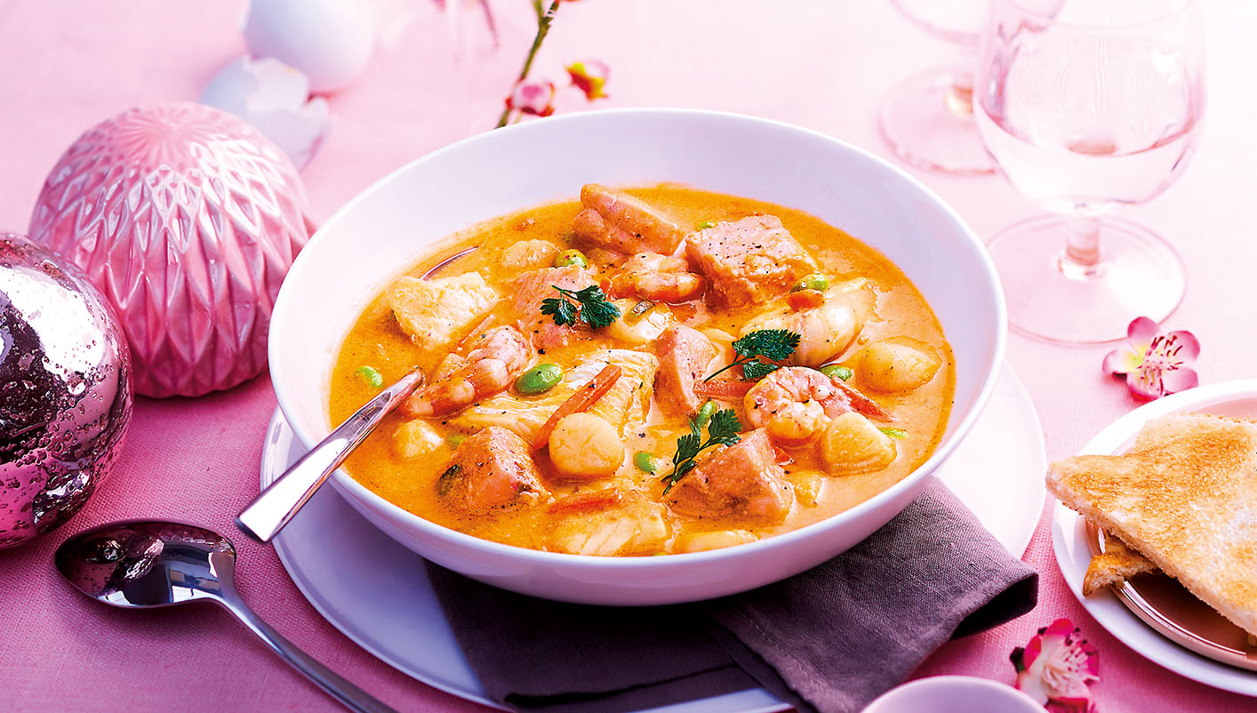 Gourmandise de la mer sauce Cognac Fine Champagne