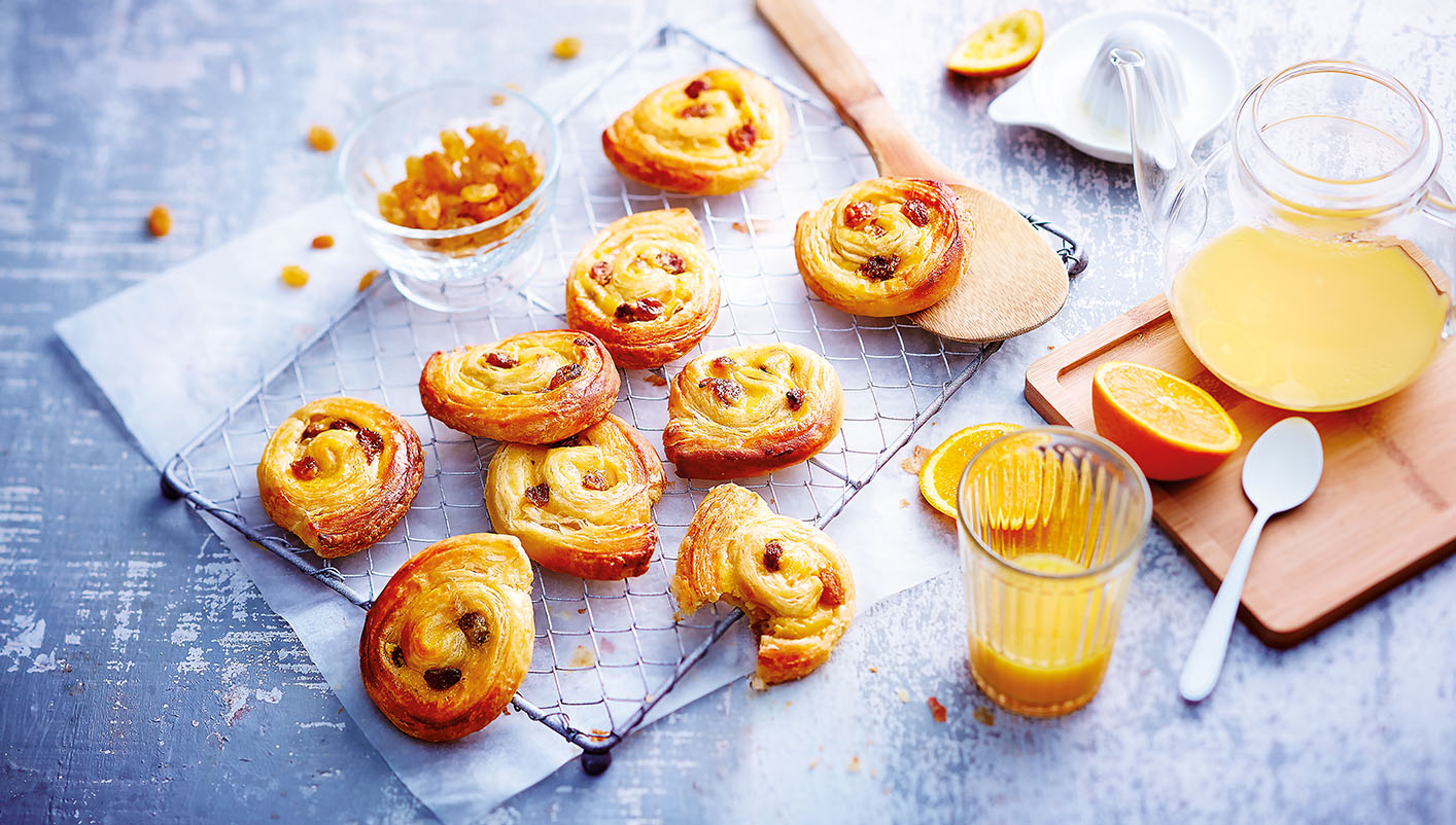 10 Mini pains aux raisins pur beurre