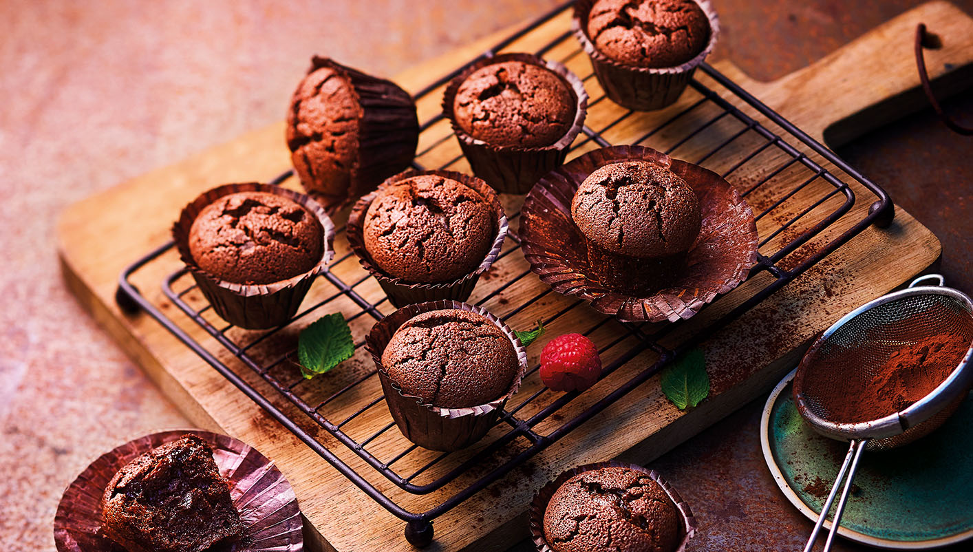9 Mini fondants au chocolat
