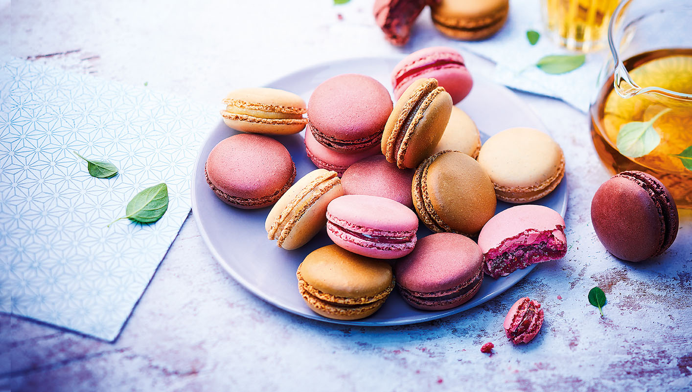 6 Macarons au café