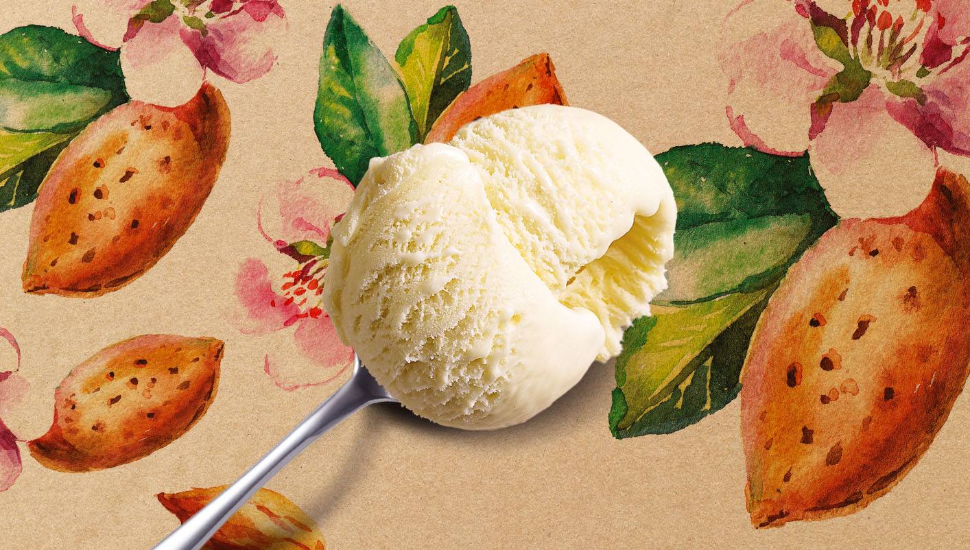 Crème glacée au lait d'amande