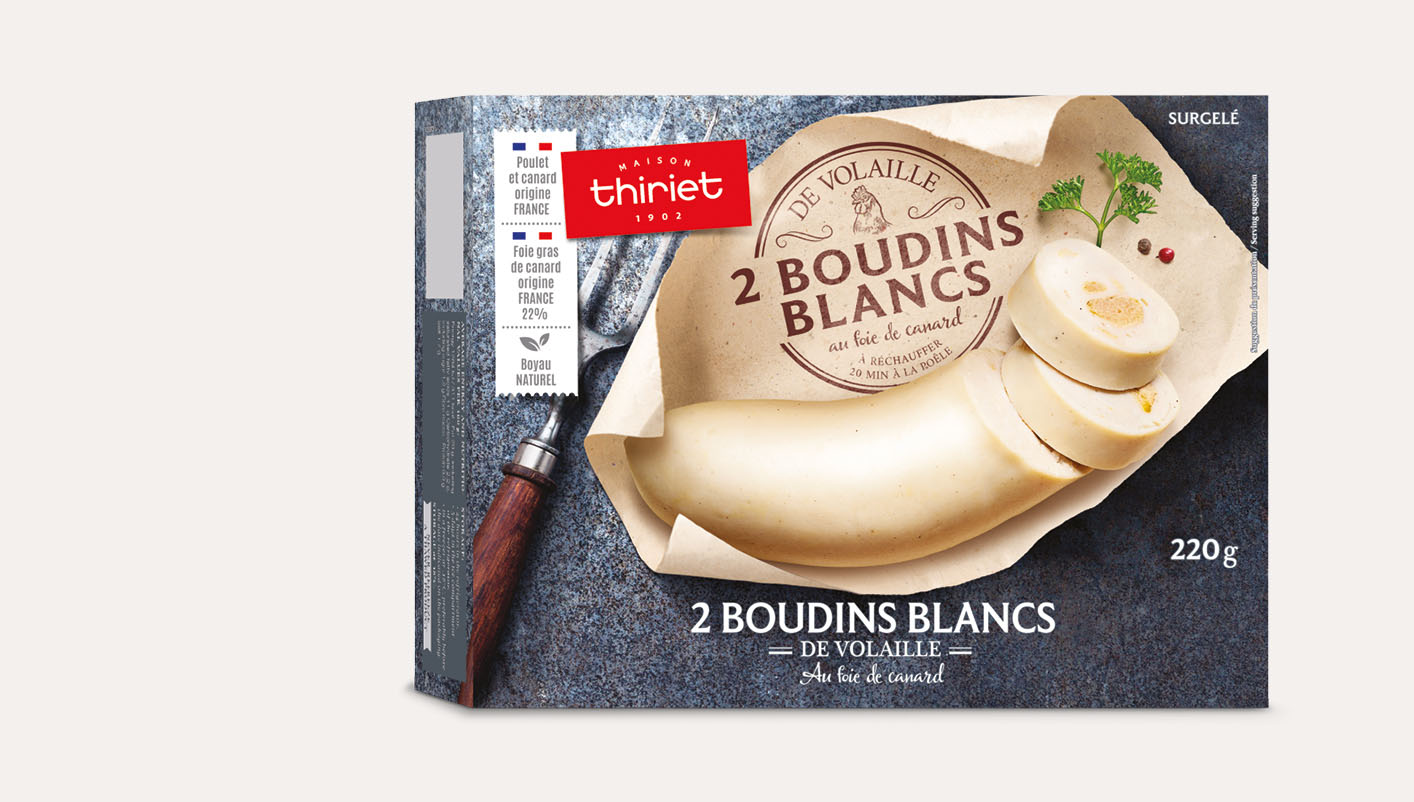 2 Boudins blancs de volaille au foie de canard