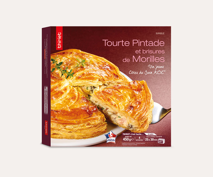 Tourte pintade et brisures de morilles - sauce au vin jaune