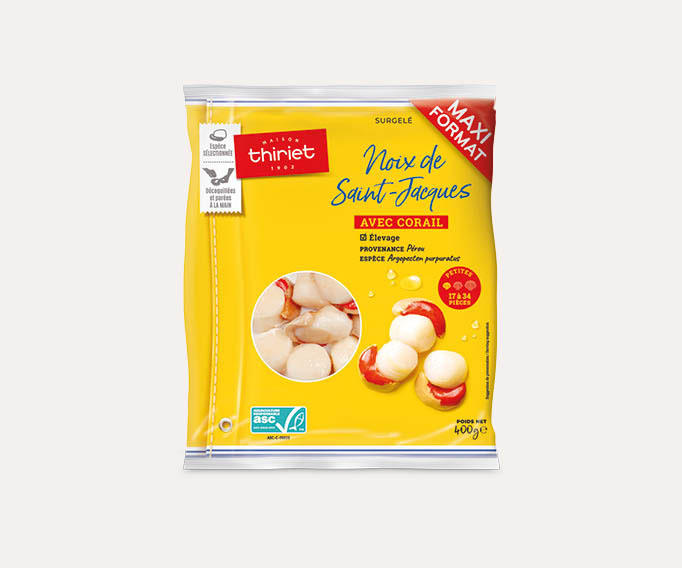 Noix de St-Jacques avec corail