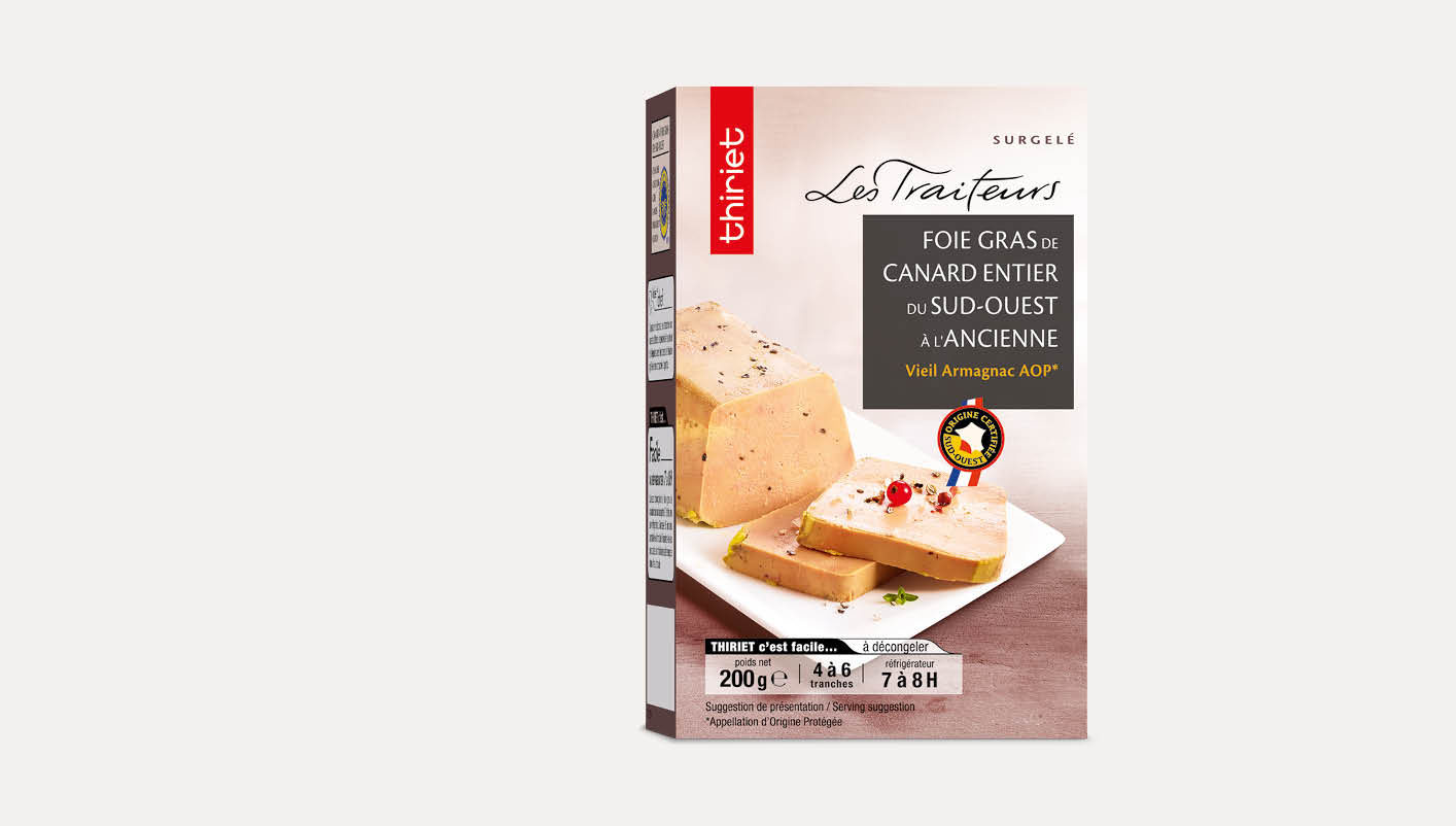 Foie gras de canard entier du Sud-Ouest à l'ancienne