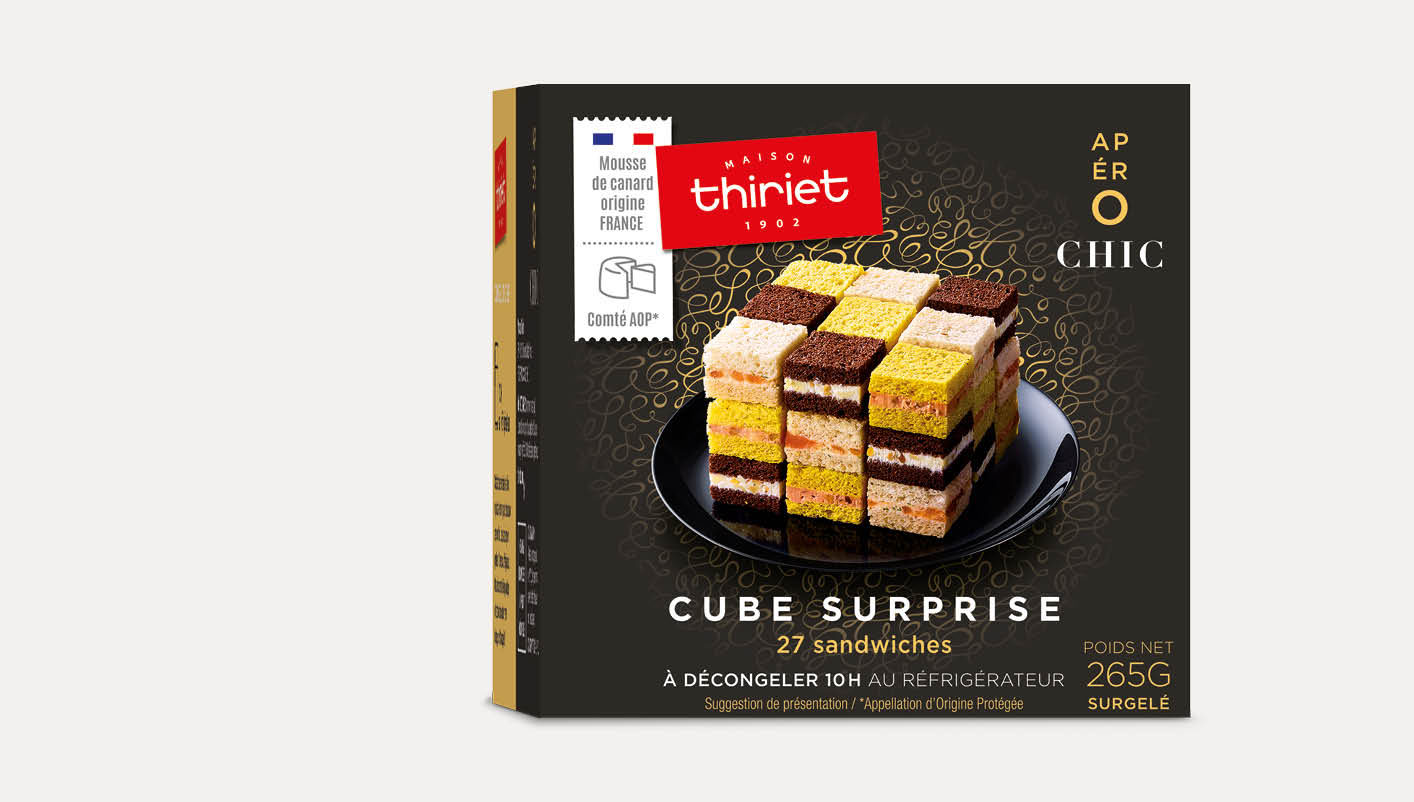 Cube surprise™ 27 sandwichs