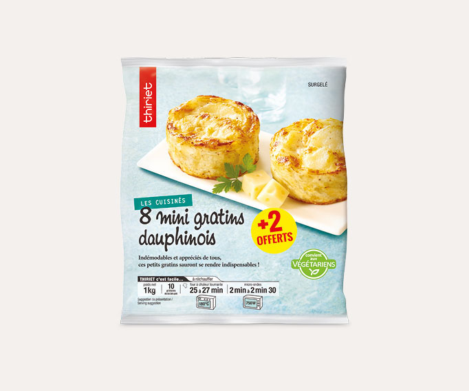 8 Mini gratins dauphinois + 2 offerts