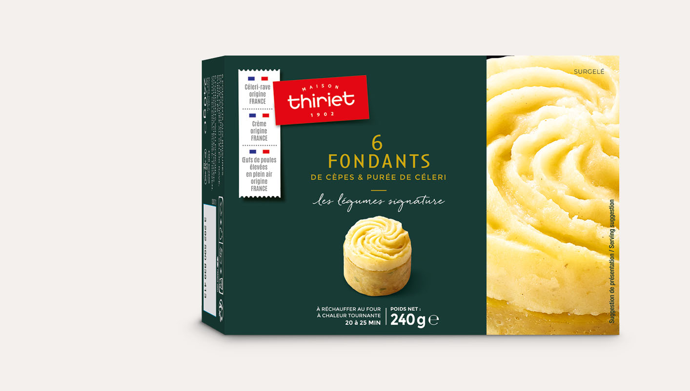 6 Fondants de cèpes et purée de céleri