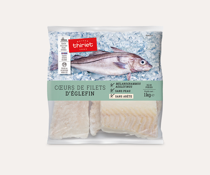 Coeurs de filets d'églefin