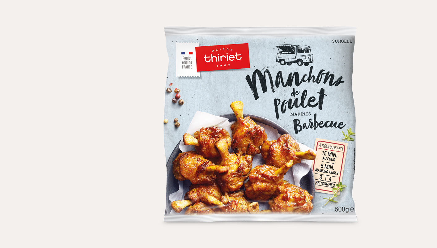 Manchons de poulet marinés barbecue