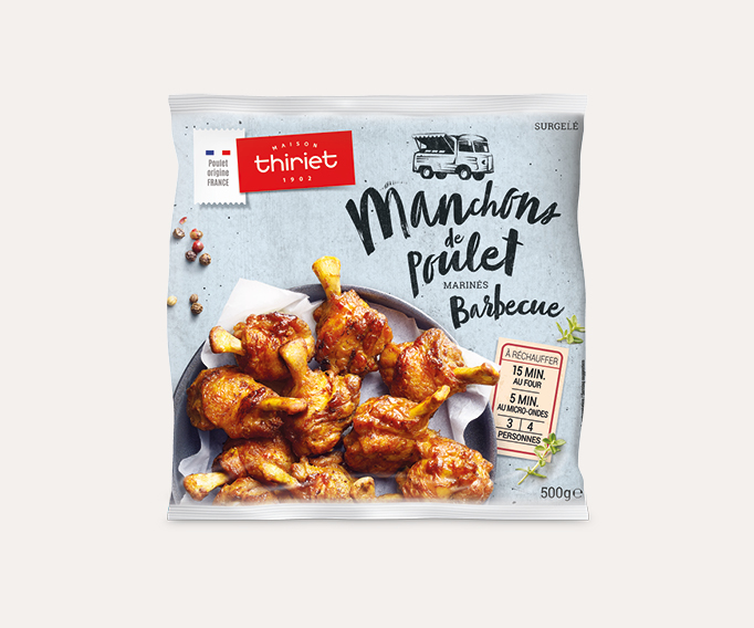 Manchons de poulet marinés barbecue
