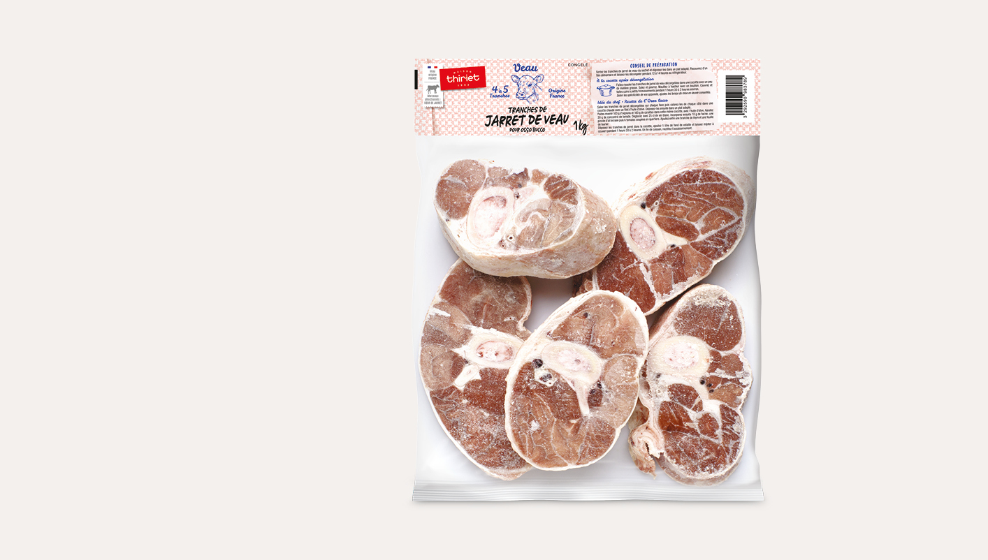 Tranches de jarret de veau pour osso bucco