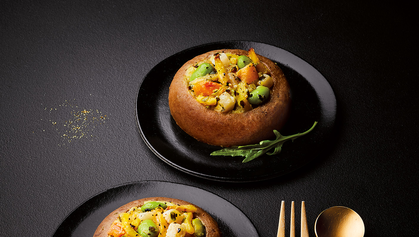 2 Paniers de champignons aux petits légumes